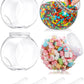 Plastics Candy Jars with lids - 4pcs 51 oz
